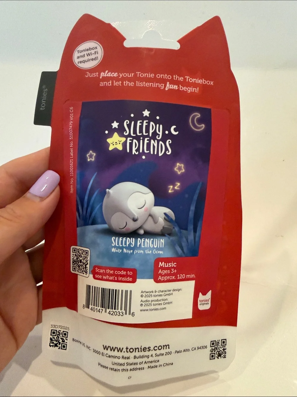NWT Tonies Sleepy Friends Sleepy Penguin Audio Character - White